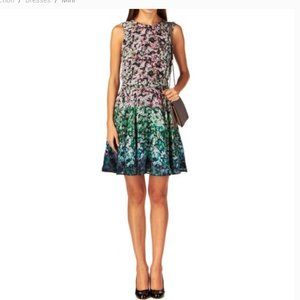 French Connection Floral Silk Ombre Mini Dress